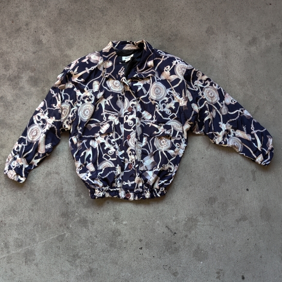 Vintage Button Up Windbreaker with Pockets - Picture 4 of 6